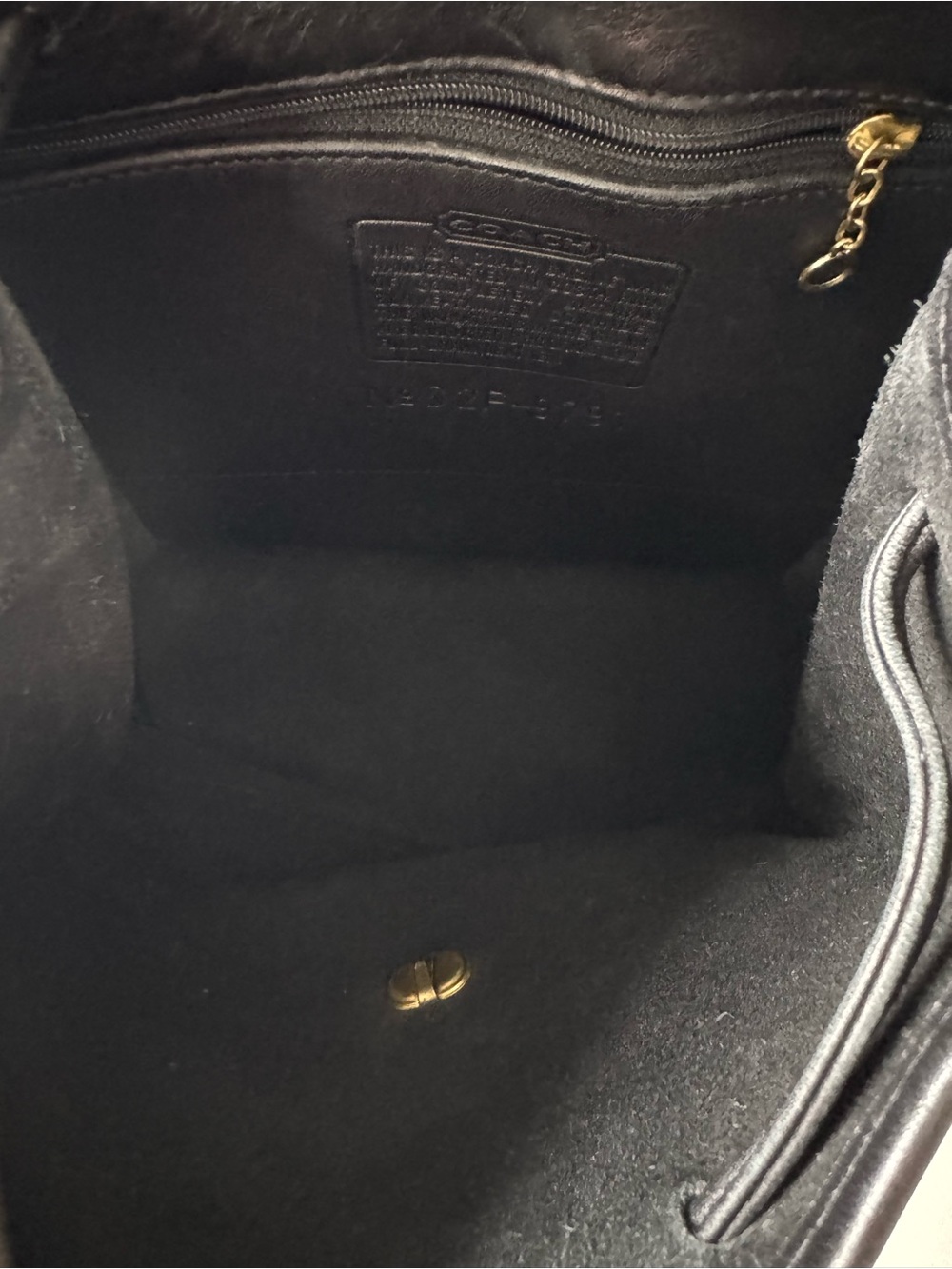 Coach Vintage 9791 Black Leather Daypack Backpack Purse - Picture 8 of 14